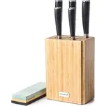 Sada nožů G21 Damascus Premium v bambusovém bloku, Box, 5 ks + brusný kámen