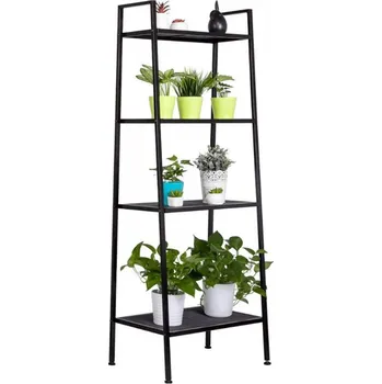 regál Policový regál ALDEA, černý kov