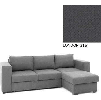 Sedací souprava Rohová sedací souprava AVA LUCY rozkládací s úložným prostorem, pravá, LONDON 315