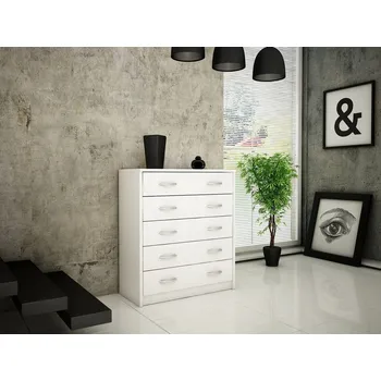 Komoda Komoda AGNES/HIT 5S bílá