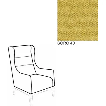 Křeslo Křeslo Ušák AVA HOLLY 1ALR SORO 40