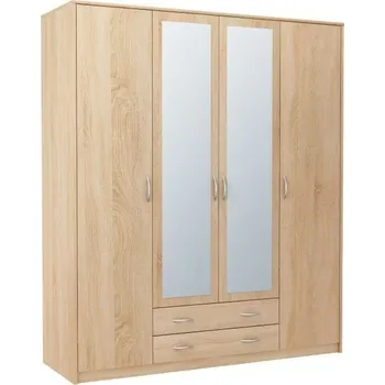 Šatní skříň Šatní skříň VIKA 4D2S SZ08, dub sonoma