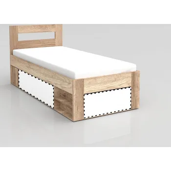 Postel Postel REA KIRA 90x200 s úložným prostorem, DUB CANYON