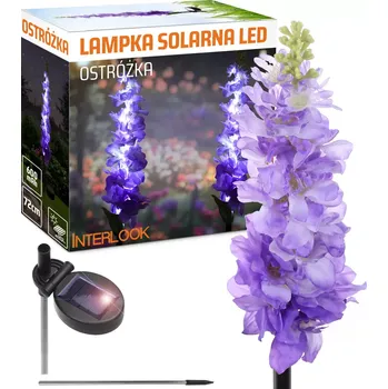 Dekorativní svítidlo Interlook FLD-33-PURPLE | Solární zahradní lampa Ostro¿ka | 72 cm, 600 mAh