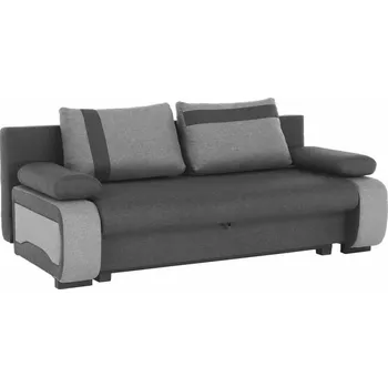 Pohovka Rozkládací pohovka BOLIVIA s úložným prostorem, tmavěšedá/světlešedá