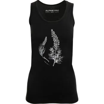 Dámské tílko ALPINE PRO OLRA XS Černá, Bílá