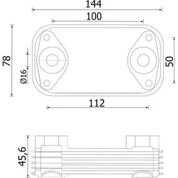 Motor automobilu Olejový chladič, motorový olej MAHLE CLC 320 000S