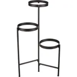 Autronic Stojan na květiny - 3 patrový, kovový se sklem FA23-016