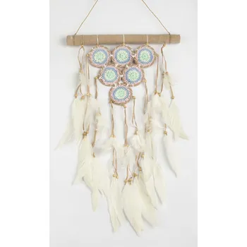 Lapač snů Lapač snů TRIANGLE světle modrý I. / délka 55 cm