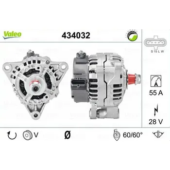 Alternátor generátor, , 51261017231, 51261017233, 51261017241, 51261017266, VALEO, 434032