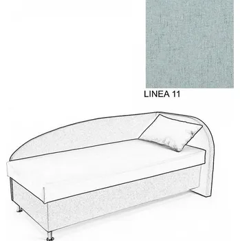 Postel Čalouněná postel AVA NAVI, s úložným prostorem, 90x200, pravá, LINEA 11