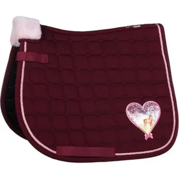Podsedlová dečka HKM Dream Team, vínová, Pony