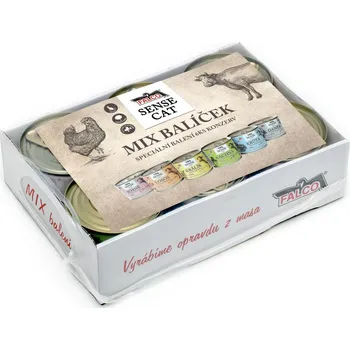 Krmivo pro kočku SOKOL FALCO Mix balení SENSE CAT hovězí 200g