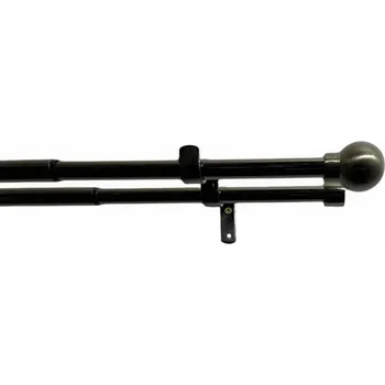 SP TREND Souprava zácl.dvojitá roztaž. 16/19mm Koule 240-450cm černý nikl