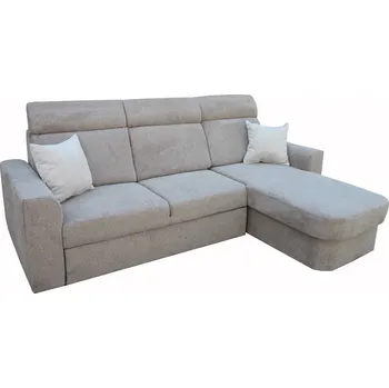 Sedací souprava PALMARA NEW Levá -sedací souprava, látka Diosa 19 hnědá/ polštáře 11 béžová (FE) kolekce - "E" (K250-S)