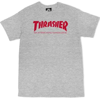 Triko Thrasher Skate Mag šedé L