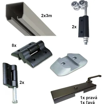 brána Sada na výrobu dvoudílné skládací nadjezdové brány 6m