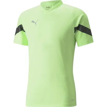Pánské sportovní triko Puma TEAMFINAL TRAINING JERSEY TEE XXL Světle zelená, Černá