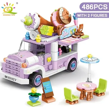 ostatní stavebnice Stavebnice autobusu s občerstvením pro děti | styl lego - 07 Bez krabice