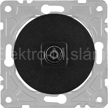 Elektrická zásuvka SEU1014B zás. TV kon. černá SOUL DPM