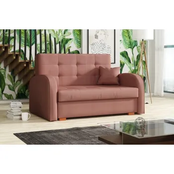 Pohovka Falco Rozkládací křeslo Vivian Gold II s úložným prostorem, růžové