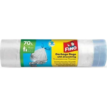 Pytle na odpadky Pytle na odpadky "Perfect Close", zatahovací, 70 l, 15 ks, FINO