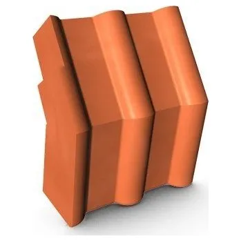 betonová krytina KM Beta Taška lomená okrajová levá KM Beta ELEGANT Barva Hnědá