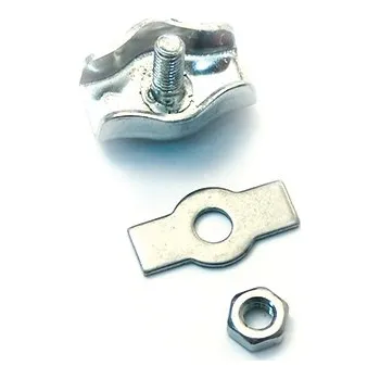 Příslušenství pro plot Svorka lanová jednoduchá 2 mm Povrchová úprava: Bez povrchové úpravy, Materiál: Nerez 1.4401