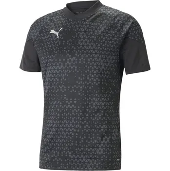 Pánské tričko Pánský dres Puma TEAMCUP TRAINING JERSEY TEE M Černá, Bílá