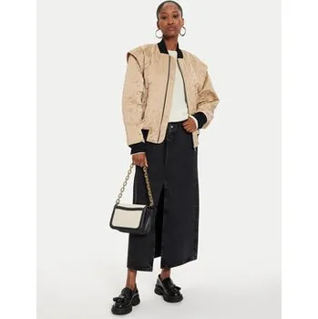 Pánský bomber KARL LAGERFELD Bunda bomber 245W1506 Béžová Regular Fit 42