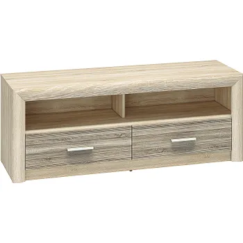 Televizní stolek CALIFORNIA 13 -TV stolek 2S,lamino Dub sonoma/ dub sonoma trufel riflovaný MDF (ML) (Castel13=2BALÍKY) (K150)