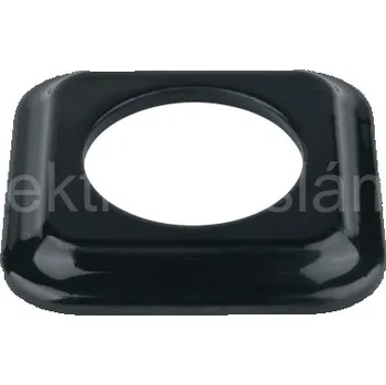 vypínač VINTAGE rámeček černá hranatý keramika K2-S461