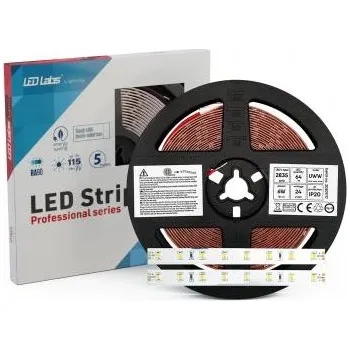 LED páska LEDLabs LED pásek 6W/m PRO 5Y 24V 64 LED/m 2835 SMD ultra studená 10000K RA90