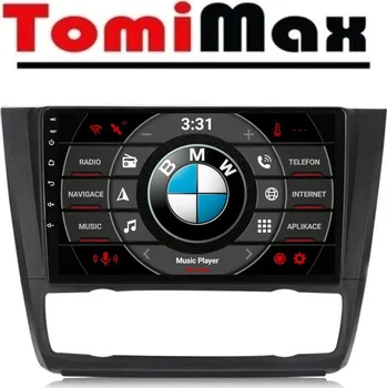 Autorádio TomiMax BMW E87 Android 14 autorádio s WIFI, GPS, USB, BT HW výbava: QLED 4 Core 2GB+32GB LOW - pouze displej A,C - Model auta: BMW E81,E82,E87,E88, Velikost obrazovky: Dotyková obrazovka: 9"