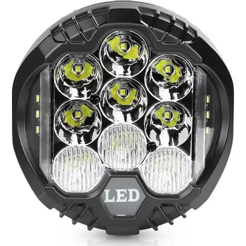 Auto-moto Interlook WL002-50W | Pracovní lampa LED 7" 12-24V 50W 5000lm | 2v1 | DRL + reflektor s dlouhým dosahem