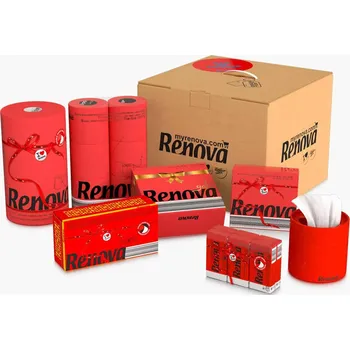 Toaletní papír RENOVA Červený box