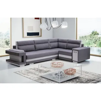 Sedací souprava Falco Rohová sedací souprava Andy 1, rozkládací s úložným prostorem, pravá šedá Inari 94/91