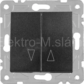 vypínač QAD1030B žaluzie černá QUAD