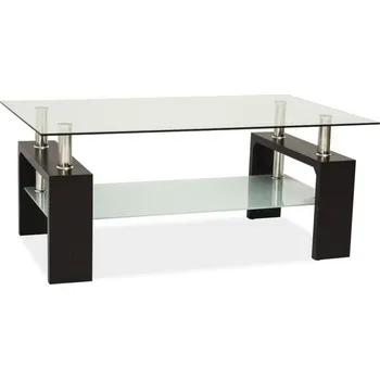 Konferenční stolek Konferenční stolek LISA BASIC II, wenge/sklo