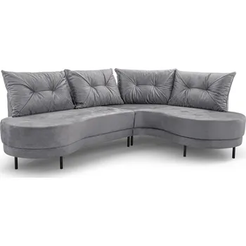 Sedací souprava Falco Rohová sedací souprava Abbey, pravá, šedá/Solar 80