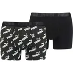 Pánské boxerky Puma MEN AOP BOXER 2P XL Černá, Bílá
