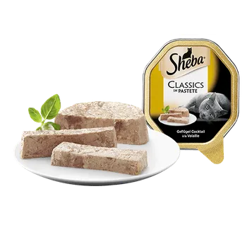 Krmivo pro kočku Sheba vanička Drůbeží paštika koktejl 85g (min. odběr 22 ks)