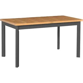 Jídelní stůl MAXMILIÁN 5P (MAX 5P) - jídelní stůl rozkládací - DUB GRANDSON / sokl+ nohy GRAFIT - kolekce "DRE" (K150-Z)