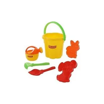 Hračka na písek Sada na písek č. 164: Kbelíček velký tvar květ: lopat /+1
