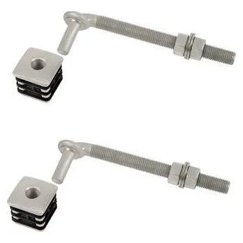 pant LOCINOX Žárově pozinkovaný oskový závěsný pant pro branku s hliníkem vyztuženou záslepkou, 1 pár GBM16-DP 40x40 (LCX-GBM16-DP40-160)