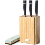 Sada nožů G21 Damascus Premium v bambusovém bloku, Box, 5 ks + brusný kámen