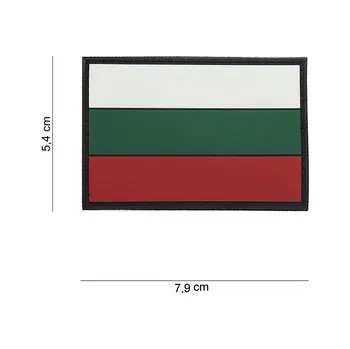 Nášivka Gumová nášivka 101 Inc vlajka Bulharsko - barevná