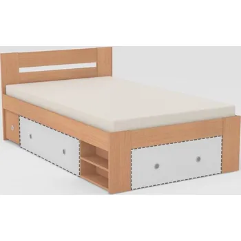 Postel Postel REA LARISA UP 120x200, s úložným prostorem, BUK