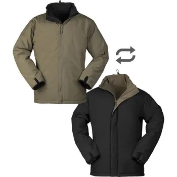 Pánská bunda MIL-TEC Bunda COLD WEATHER oboustranná ZELENÁ/ČERNÁ S