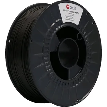 Filament C-Tech 3DF-P-PLA1.75-CRB 3D filament, PREMIUM LINE, PLA, carbon, 1,75mm, 1kg